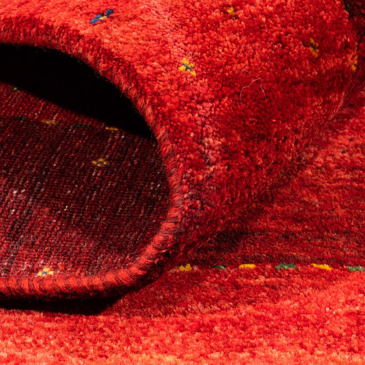 Gabbeh-matta - Loribaft Persian - 170 x 147 cm - röd