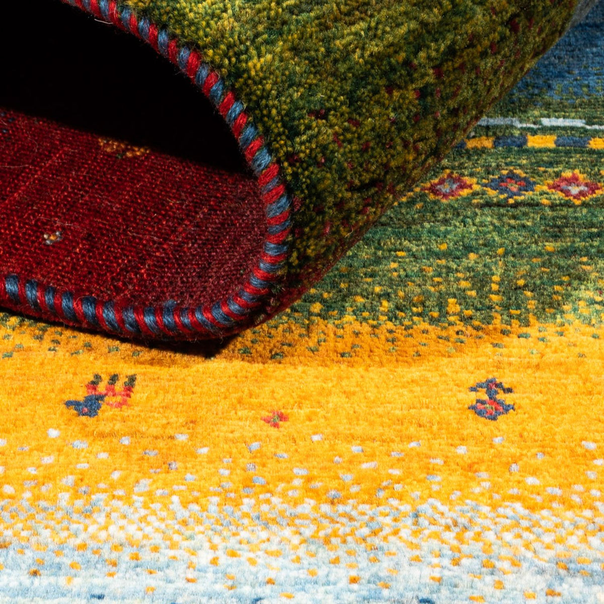 Gabbeh-matta - Loribaft Persian - Kungliga - 210 x 148 cm - flerfärgad