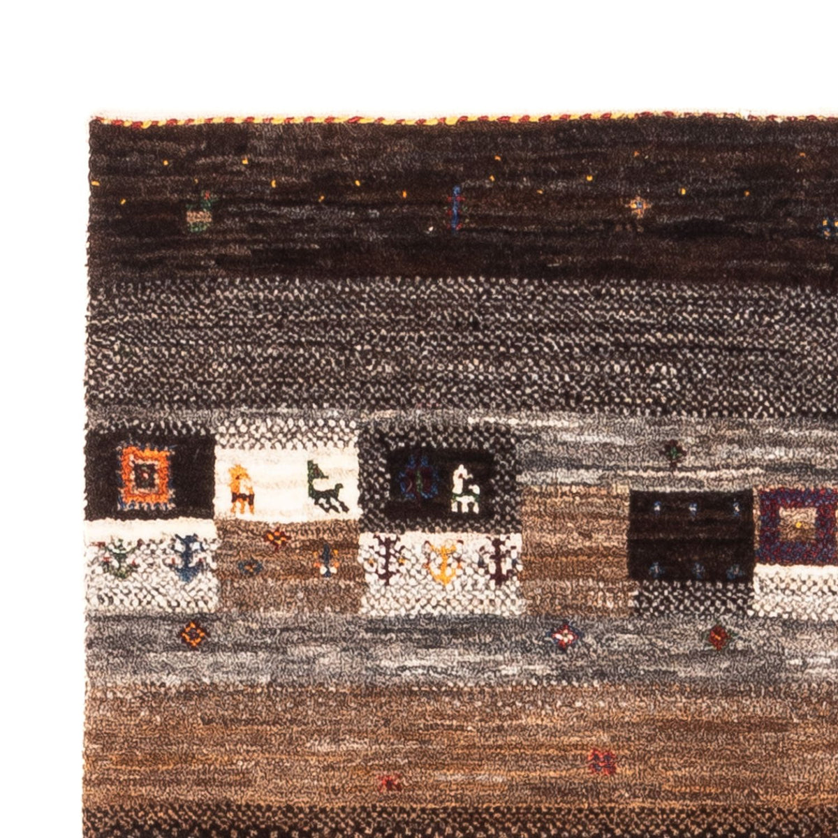 Gabbeh-matta - Loribaft Persian - Kungliga - 129 x 84 cm - flerfärgad