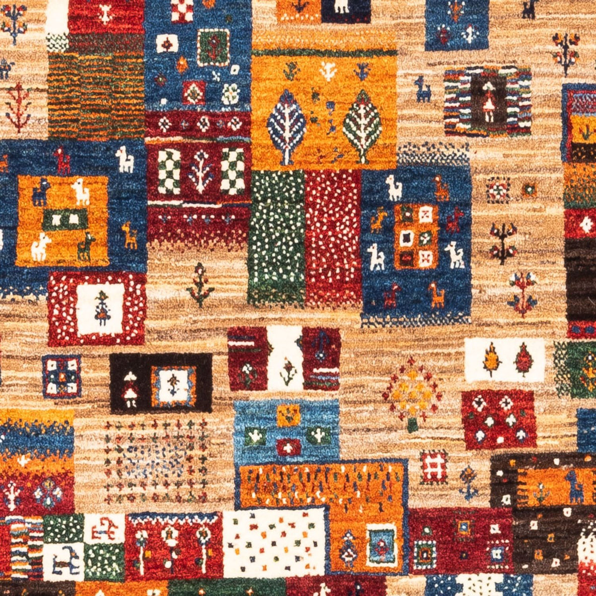 Gabbeh-matta - Loribaft Persian - Kungliga - 140 x 100 cm - flerfärgad