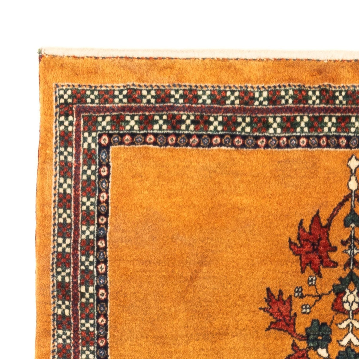 Gabbeh-matta - persisk - 148 x 105 cm - guld