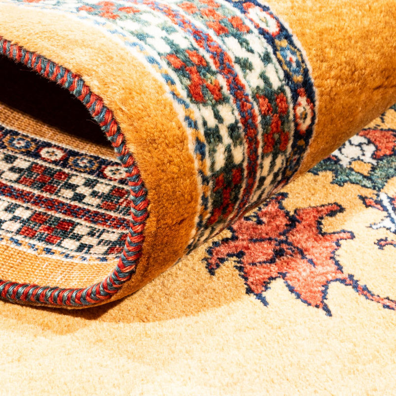 Gabbeh-matta - persisk - 148 x 105 cm - guld