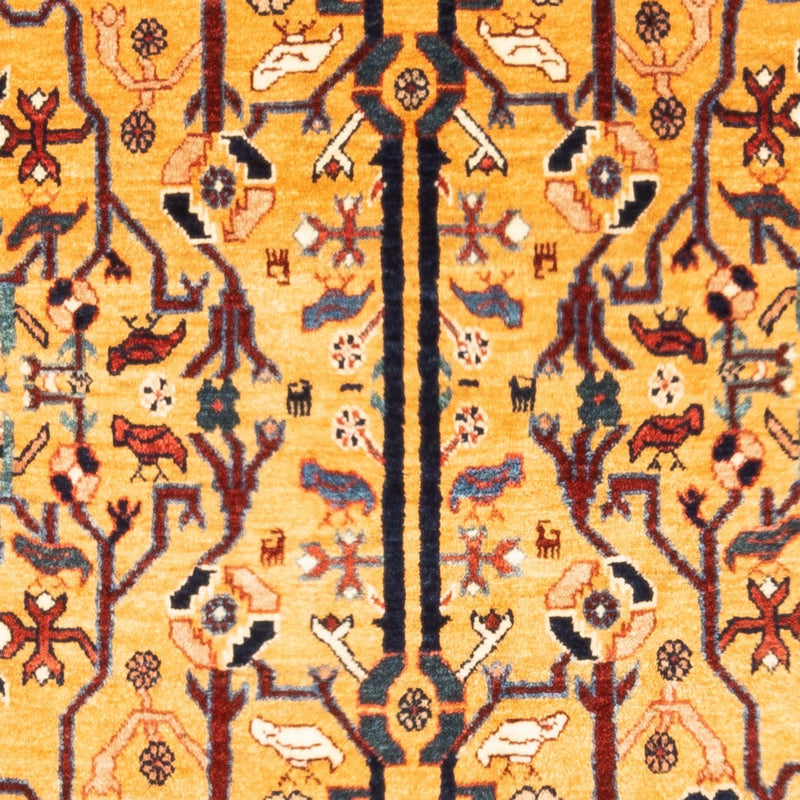 Gabbeh-matta - persisk - 170 x 110 cm - guld