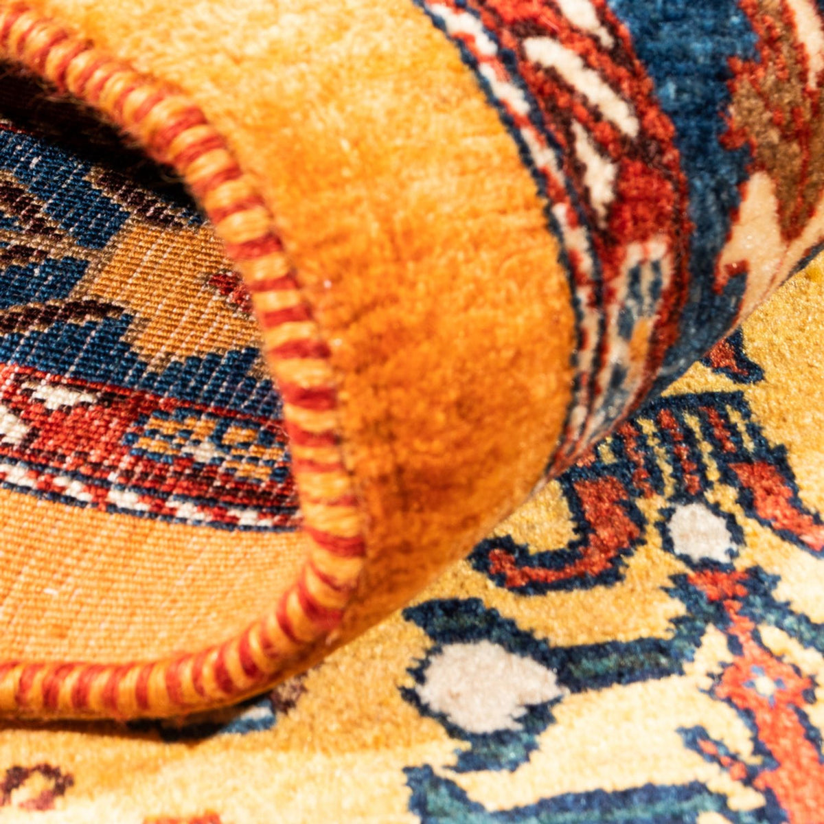 Gabbeh-matta - persisk - 157 x 102 cm - guld