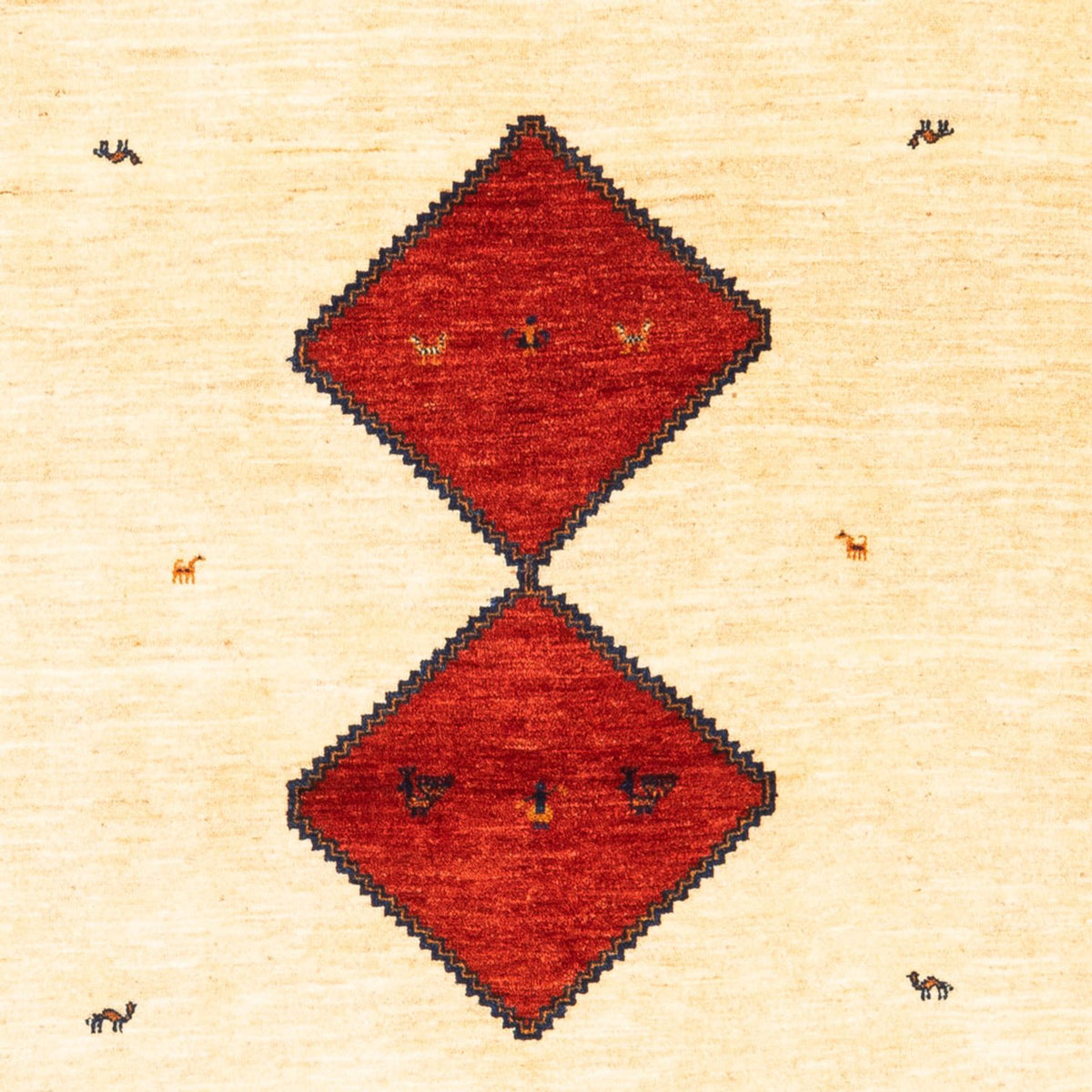 Gabbeh-matta - persisk - 210 x 140 cm - beige