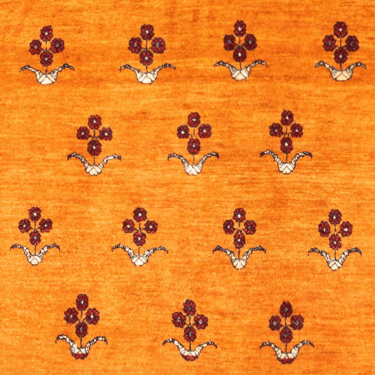 Gabbeh-matta - persisk - 170 x 128 cm - guld