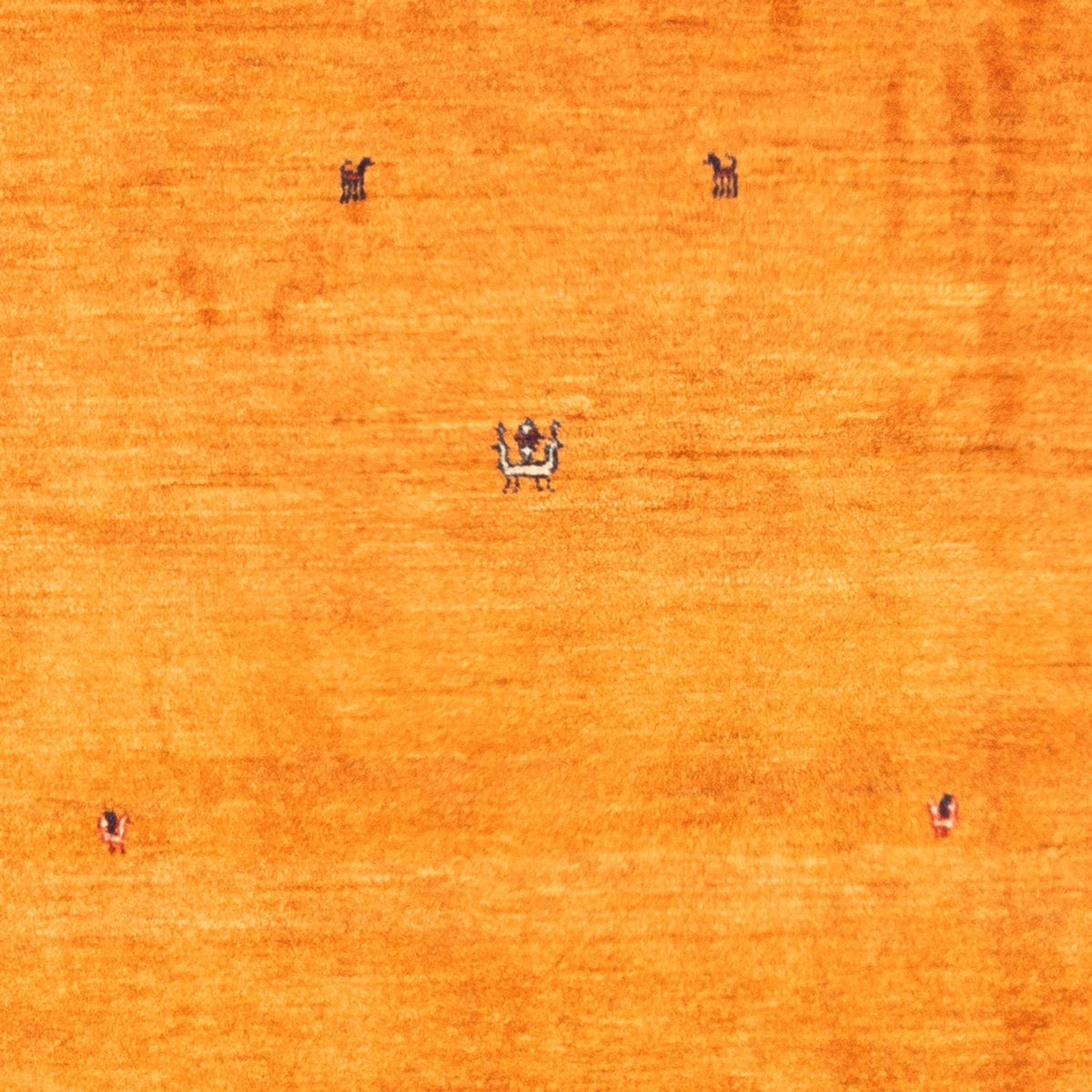 Gabbeh-matta - persisk - 162 x 107 cm - guld