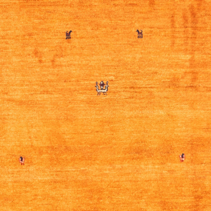 Gabbeh-matta - persisk - 162 x 107 cm - guld