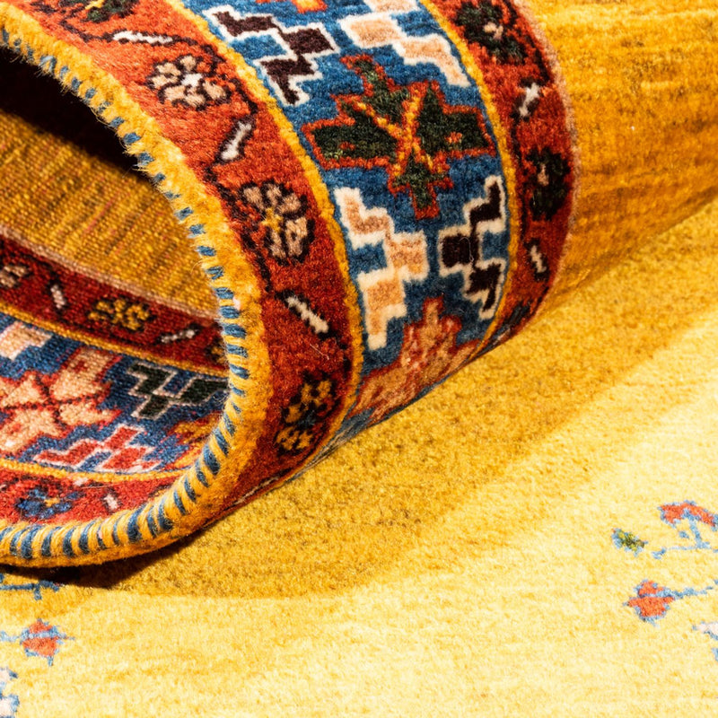 Gabbeh-matta - persisk - 158 x 90 cm - guld