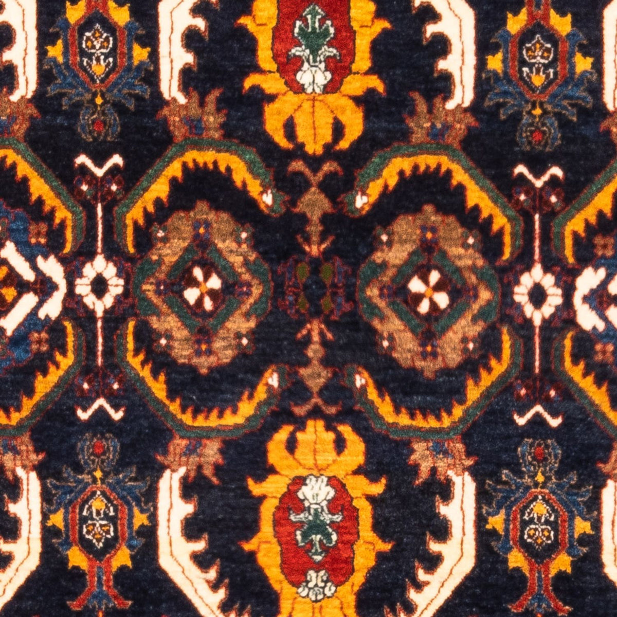 Gabbeh-matta - persisk - 173 x 113 cm - mörkblå