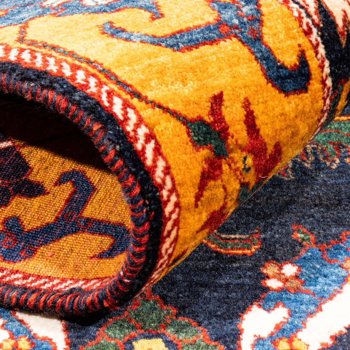 Gabbeh-matta - persisk - 173 x 113 cm - mörkblå