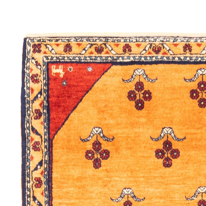 Gabbeh-matta - persisk - 153 x 103 cm - guld