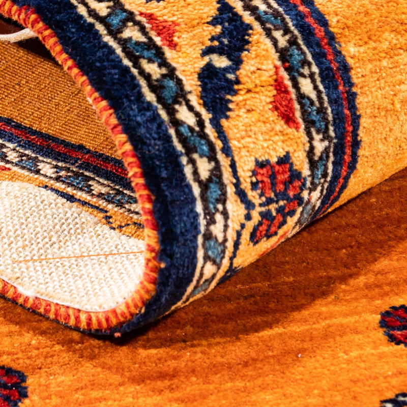 Gabbeh-matta - persisk - 153 x 103 cm - guld