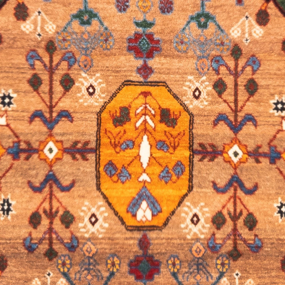 Gabbeh-matta - persisk - 120 x 82 cm - flerfärgad