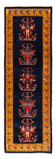 Runner Gabbeh-matta - persisk - 253 x 84 cm - mörkblå