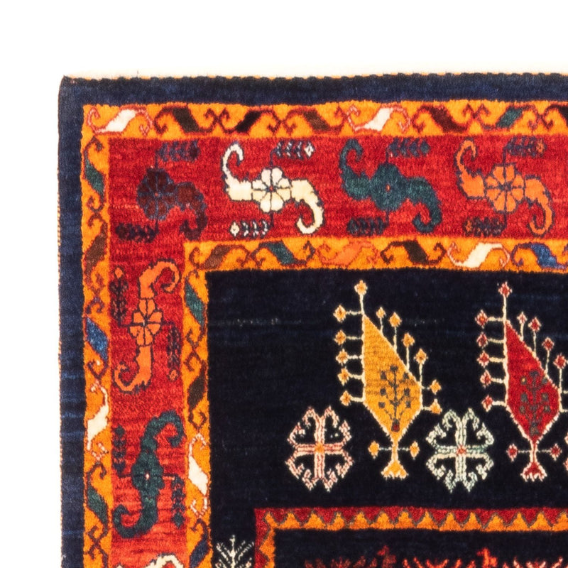 Gabbeh-matta - persisk - 160 x 108 cm - mörkblå