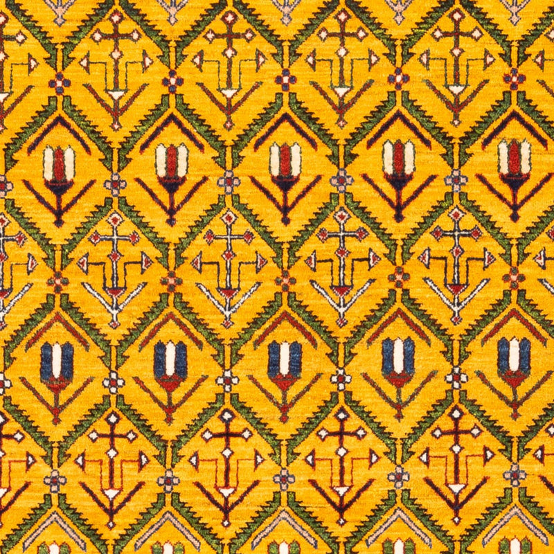 Gabbeh-matta - persisk - 188 x 126 cm - guld