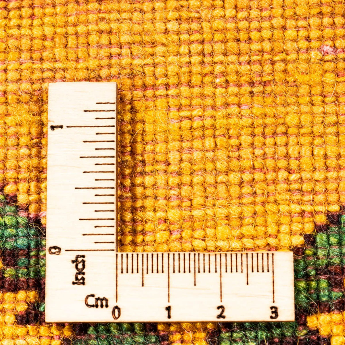 Gabbeh-matta - persisk - 188 x 126 cm - guld