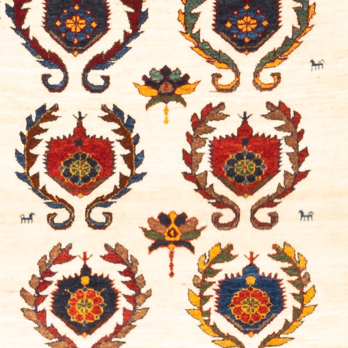 Gabbeh-matta - persisk - 155 x 115 cm - grädde