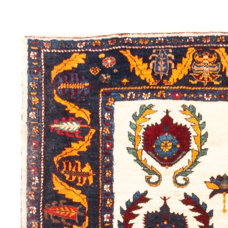 Gabbeh-matta - persisk - 155 x 115 cm - grädde