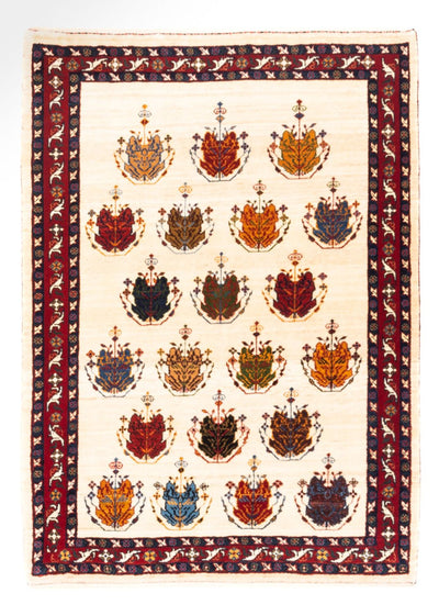 Persisk Gabbeh Mattan 105x140cm - Perserteppich Wollteppich