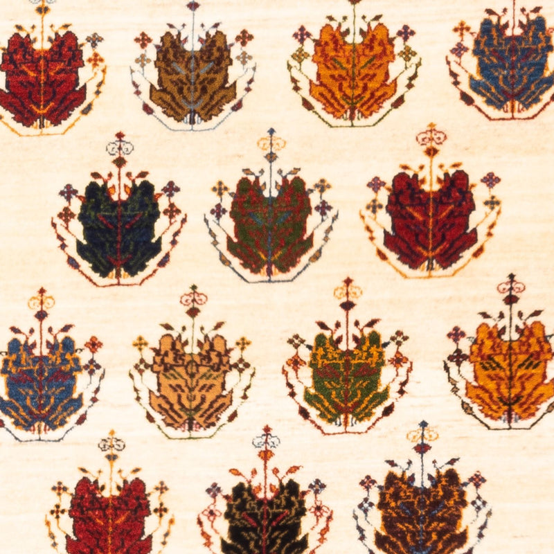 Gabbeh-matta - persisk - 140 x 105 cm - grädde