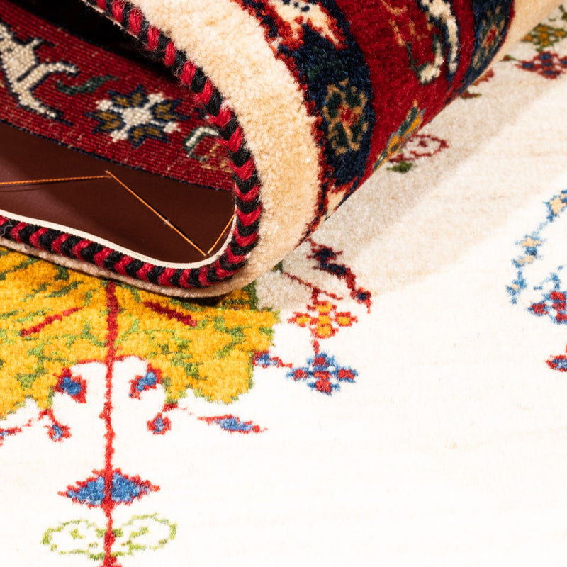 Gabbeh-matta - persisk - 140 x 105 cm - grädde