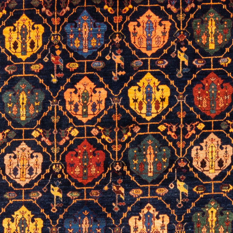 Gabbeh-matta - persisk - 257 x 185 cm - mörkblå