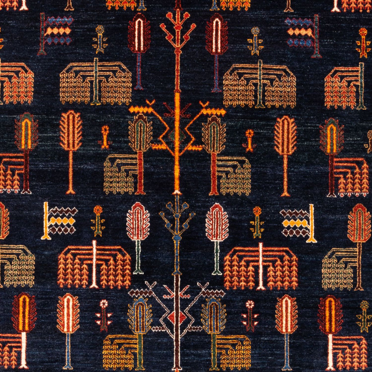 Gabbeh-matta - persisk - 240 x 170 cm - mörkblå