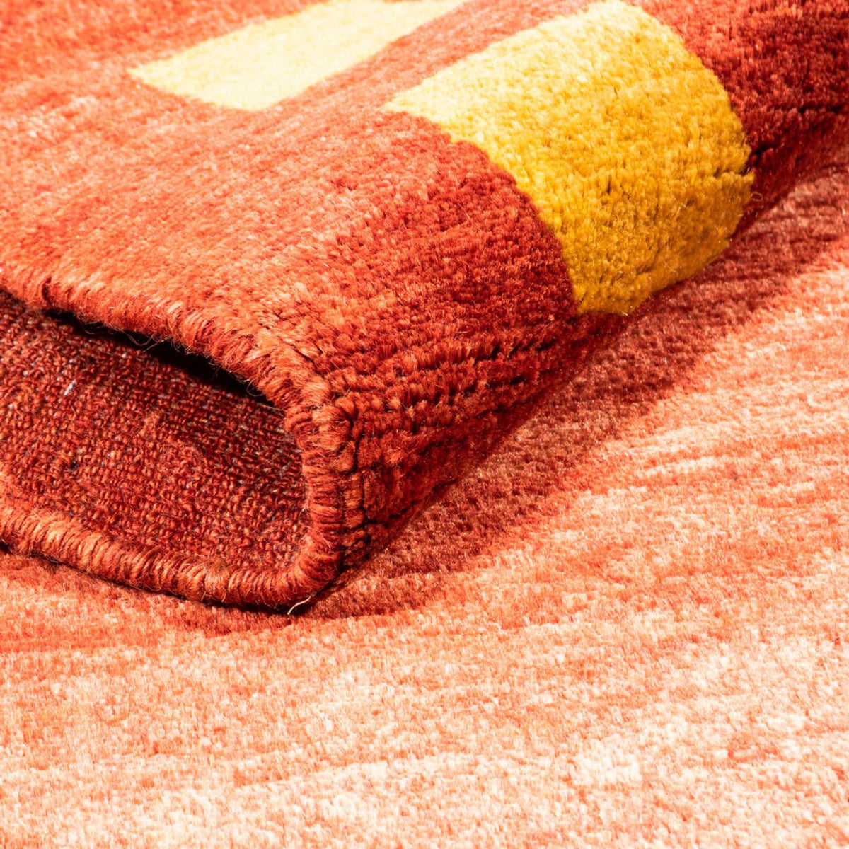 Gabbeh-matta - persisk - 150 x 103 cm - terrakotta