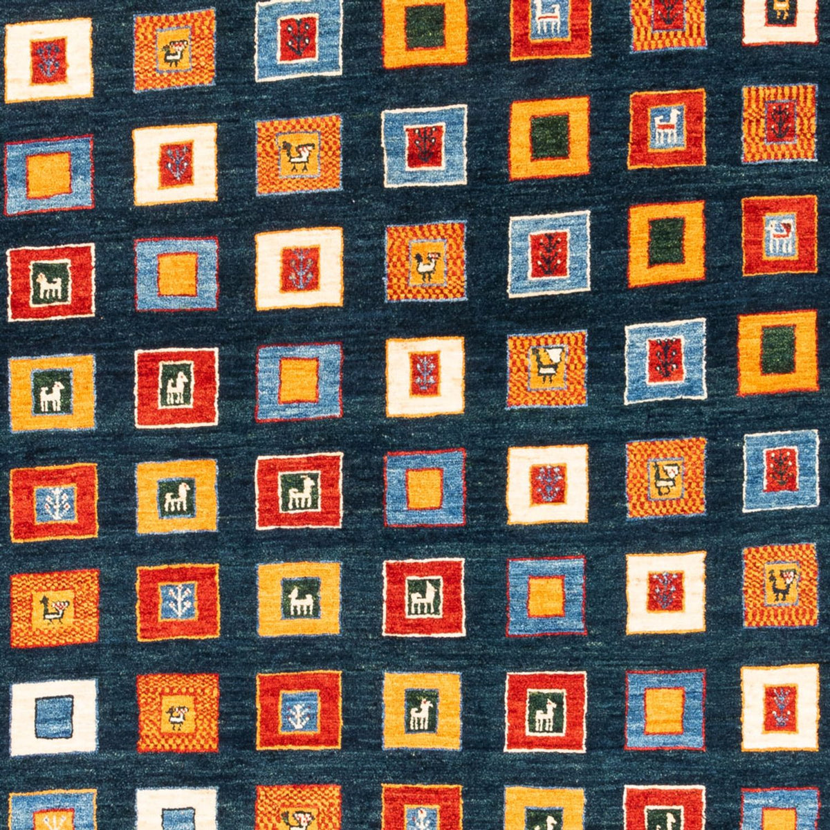 Gabbeh-matta - persisk - 238 x 168 cm - flerfärgad