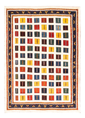Gabbeh-matta - persisk - 207 x 157 cm - flerfärgad