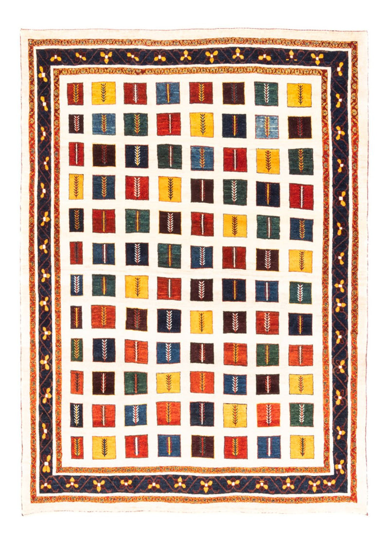 Gabbeh-matta - persisk - 207 x 157 cm - flerfärgad