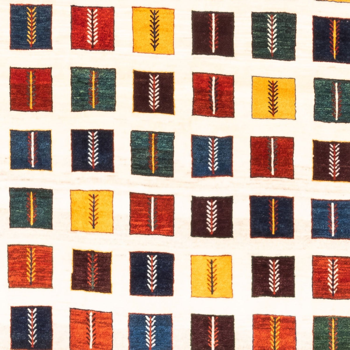 Gabbeh-matta - persisk - 207 x 157 cm - flerfärgad