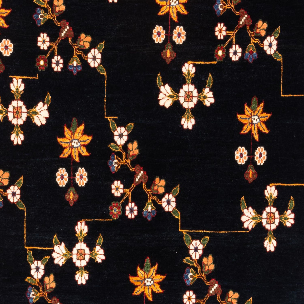 Gabbeh-matta - persisk - 180 x 122 cm - mörkblå