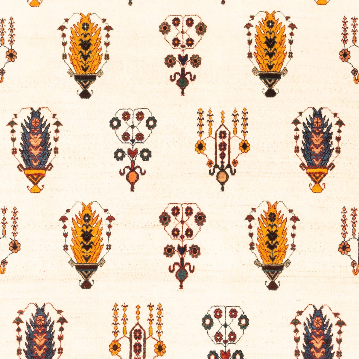 Gabbeh-matta - persisk - 215 x 152 cm - grädde