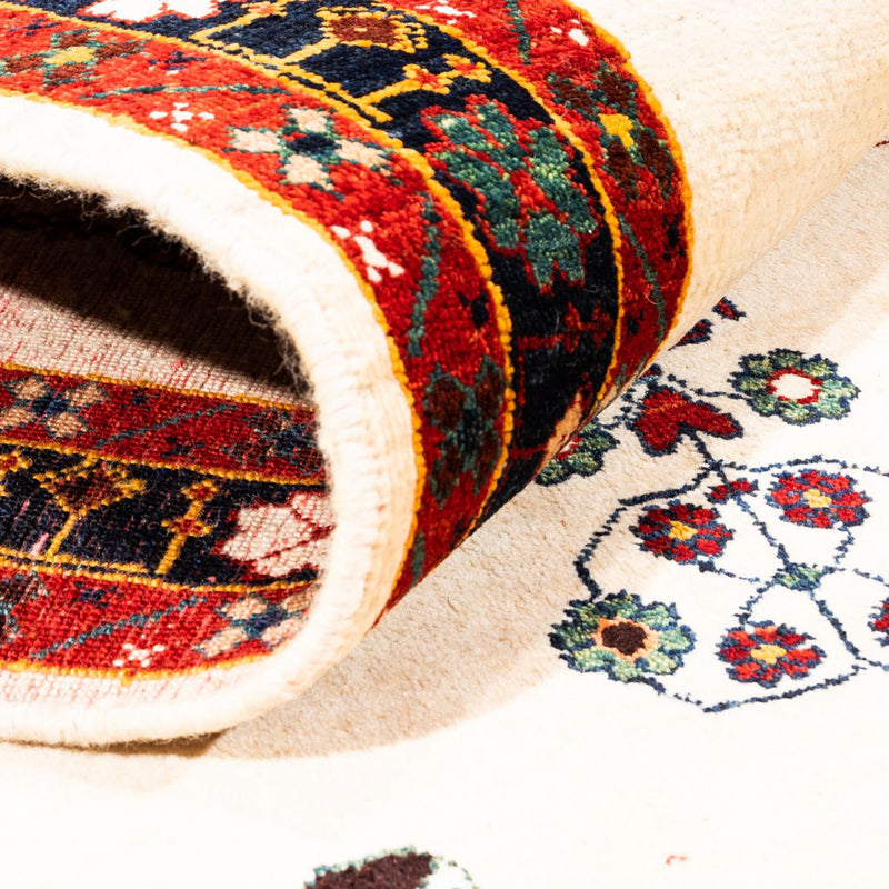 Gabbeh-matta - persisk - 215 x 152 cm - grädde