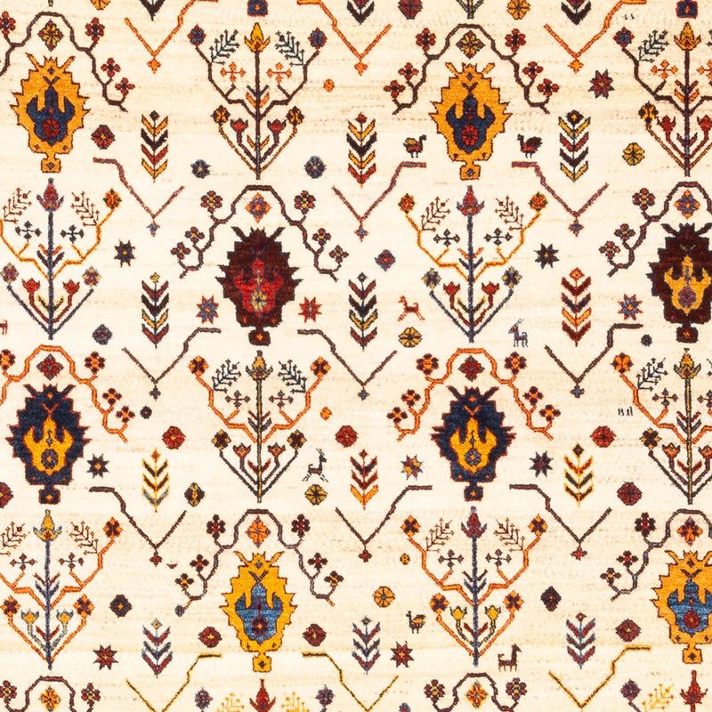 Gabbeh-matta - persisk - 212 x 155 cm - grädde