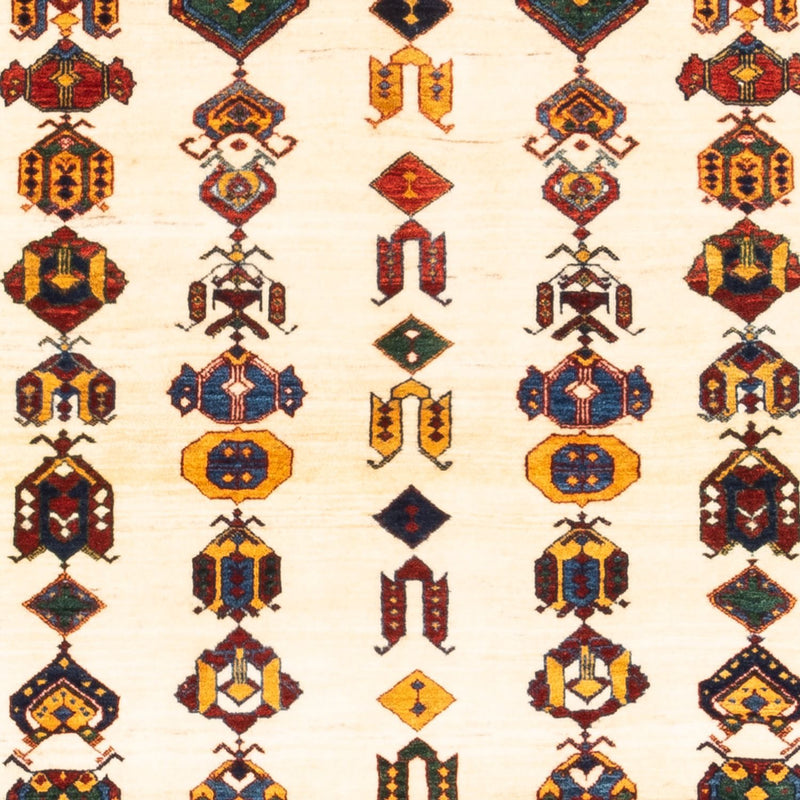 Gabbeh-matta - persisk - 194 x 145 cm - grädde