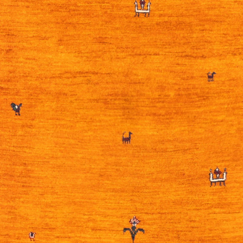 Gabbeh-matta - persisk - 165 x 107 cm - guld