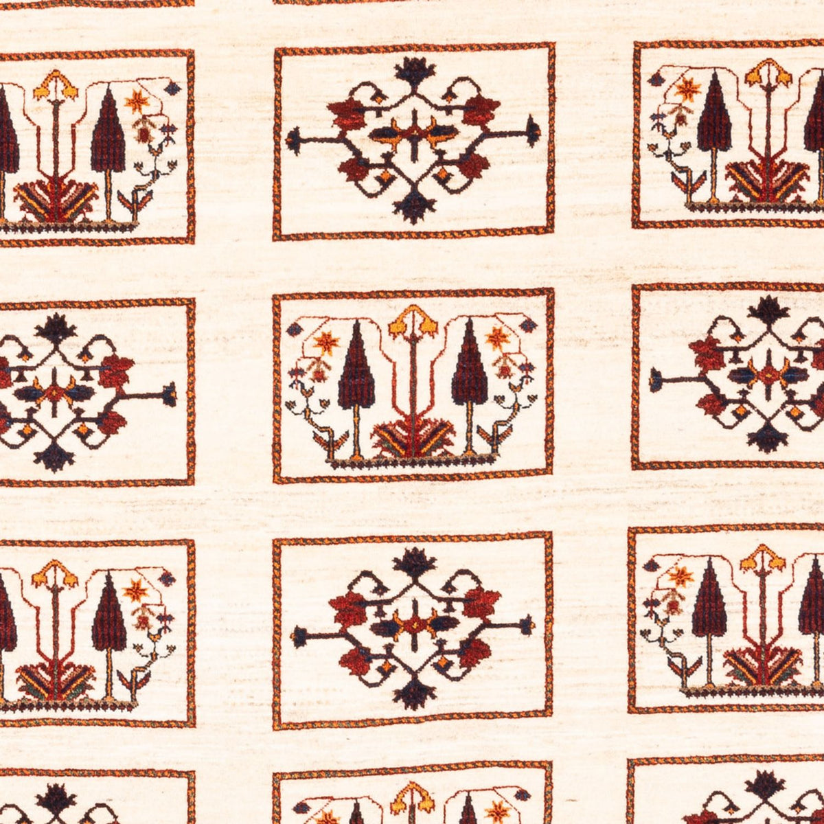 Gabbeh-matta - persisk - 210 x 154 cm - grädde