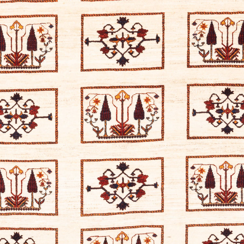 Gabbeh-matta - persisk - 210 x 154 cm - grädde