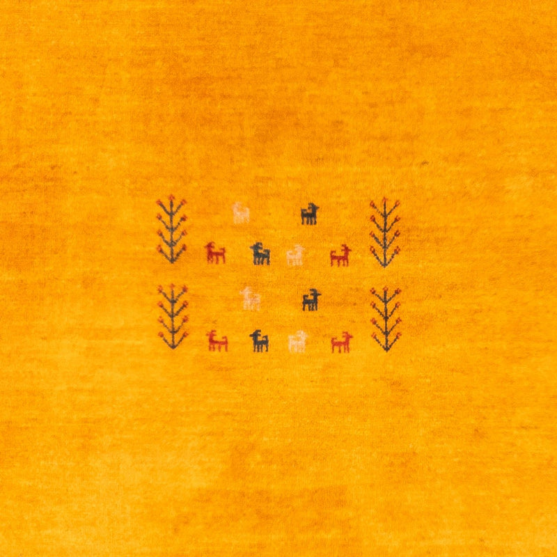 Gabbeh-matta - persisk - 155 x 108 cm - guld