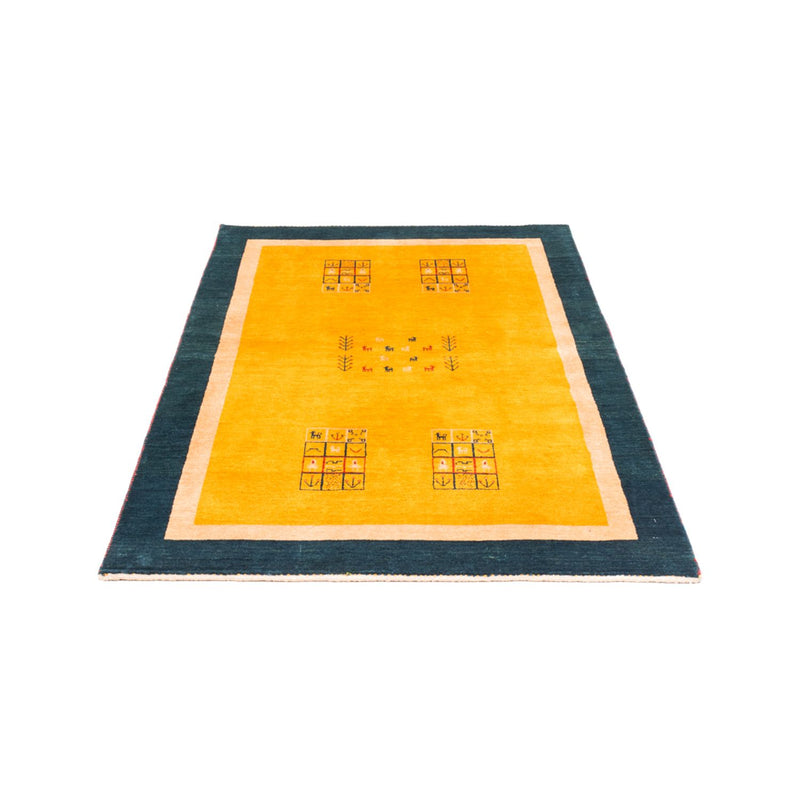 Gabbeh-matta - persisk - 155 x 108 cm - guld