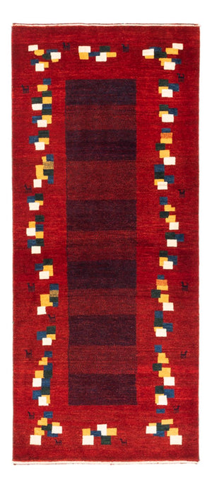 Runner Gabbeh-matta - persisk - 200 x 85 cm - röd