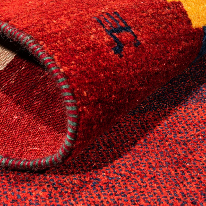 Runner Gabbeh-matta - persisk - 200 x 85 cm - röd