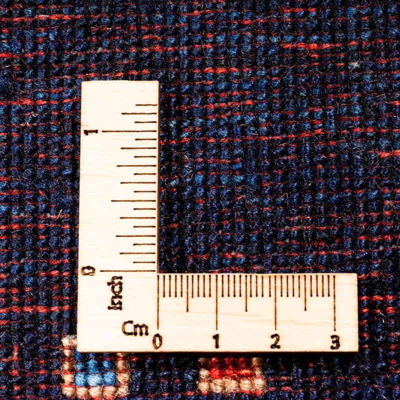 Runner Gabbeh-matta - persisk - 202 x 82 cm - mörkblå