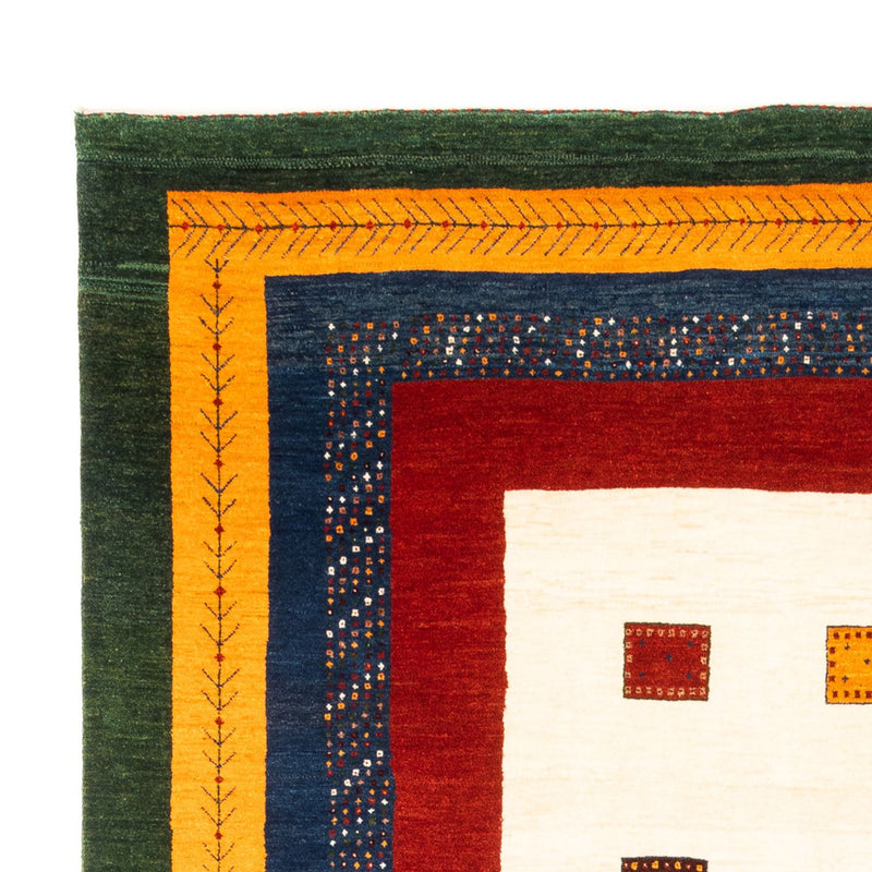 Gabbeh-matta - persisk - 243 x 174 cm - grädde