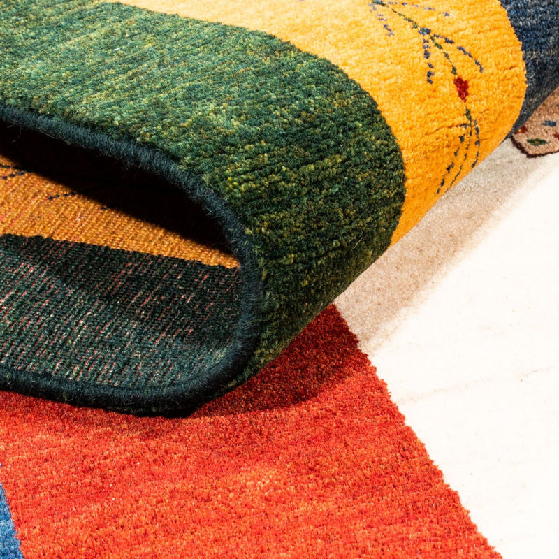 Gabbeh-matta - persisk - 243 x 174 cm - grädde