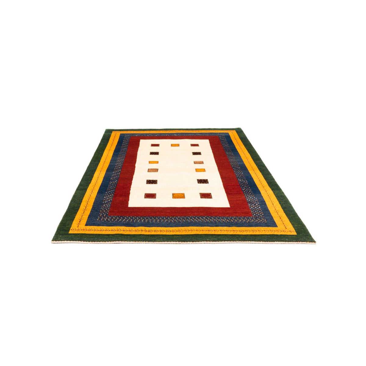 Gabbeh-matta - persisk - 243 x 174 cm - grädde